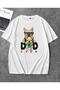 Unisex Oversize T-Shirt Dad Front Print White