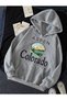 Aspen Colorado Gray Hooded Women's Sweatshirt