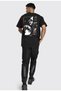 Men's Oversize T-shirt Back Planet Print - 2