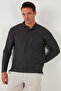 Cotton Regular Fit Polo Collar Sweat Men's Sweat 5905715 - 3