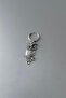 Unisex Silver Halloween Owl Figure Steel Earrings - 2