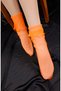 Salsa Ruffle Short Tulle Socks Neon Orange - 3