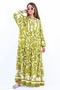 Prive Sorrento 100% Viscose Maxi Size Oil Green Long Dress - 5