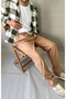 Men's Elastic Waist Baggy Fit Slim Corduroy Pants - 5