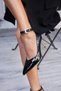 Rayna Women's Black Patent Leather Heeled Shoes - 6