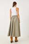 Women's Mint Green Parachute Balloon Skirt with Pocket Detail and Elastic Waist 60251891 - 7