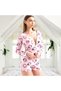 New Season Pink Color Lollipop Pattern Long Sleeve Pajamas Set with Shorts / Jumpsuit Home Wear - 3
