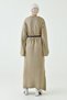 Crew Neck Off Shoulder Sleeve Long Sleeve Belted Midi Size Oversize Mink Knitwear Hijab Dress 4097 - 3
