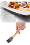 Egg Brush Wooden Handle Kitchen Brush Sauce Brush Dough Brush Silicone Gray 27cm