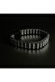 CERTIFIED Hematite Stone Stylish Men's Black Natural Stone Bracelet with Magnet and Locked Closure - 3