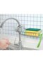 Kitchen and Bathroom Organizer Iron Shelf Single Layer Soap Dish Sponge Holder - 2