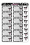 A4 Kuromi Notebook Label - 1 Sheet