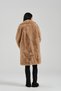 Women's Leopard Lined Premium Coat Relaxed Fit Teddy Coat - 5
