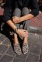 Geola Women's Beige Leopard Real Leather Buckle Shoes - 7