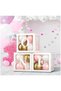 -Butik One Transparent Box with Writing, Birthday Box, 25X25, Set with Balloons - 3