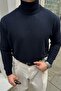 Men's Wool Regular Fit Full Turtleneck Knitwear Sweater - 6