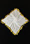 Large Size Chiffon Halay Handkerchief, 50X50Cm White Gold 1 Piece, Bride Groom Wedding Henna Circumcision Promise Bride - 4
