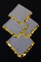 Large Size Chiffon Halay Handkerchief, 50X50Cm Gray Gold 1 Piece, Bride Groom Wedding Henna Circumcision Promise Bride - 5