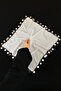 Large Size Chiffon Halay Handkerchief, 50X50Cm White Silver 1 Piece, Bride Groom Wedding Henna Circumcision Engagement Bride