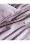 Odette Double 100% Cotton Ranforce Printed Duvet Cover Set - Light Plum - 3