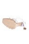 Women's Silver Stone Cross Strap Evening Dress Shoes Silver Mirror 232430132674 - 5