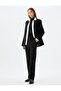 Crepe Scuba Fabric Ribbed Detailed Trousers with Pockets - 2