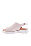 Silver Genuine Leather Zenne Sandals - Ankle Belt Detail 86732110 - 3