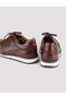 Genuine Leather Special Design Brown Lace-Up Men's Sports Shoes - 4