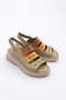 Scorpion Patterned Women's Sandals - Velcro and Garni Genuine Leather 4373243 - 2