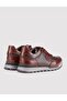 Genuine Leather Brown Lace-Up Men's Sports Shoes - 3