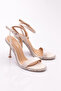 2414 Women's Stone Embroidered Heeled Evening Shoes - 2