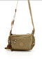 Sanmorris Crinkle Fabric Brown Shoulder Bag - 2