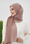 شال شيفون عملي يمكن ارتداؤه بدون إبر، لون مينك داكن، PS-11 - 3