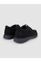 100% Genuine Leather Black Nubuck Lace-Up Men's Casual Shoes - 3