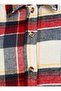 Red Plaid Oversize Patterned Jacket - 3