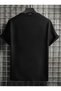 Children/Women/Men's Ataturk - Flag Printed Short Sleeve Black T-Shirt - 2