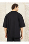 Embroidered Detail Compact Jersey Boxy T-Shirt - 4
