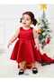 Baby Girl Red New Year Birthday Dress Angel Model Dress - 4