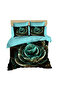 Floral Blue Luminous 3D Digital Double Duvet Cover Set