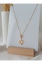 North Star Zircon Stone Steel Necklace - 3