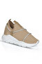 Z6357 Stoned Mesh Light Beige Women's Sneakers - 2