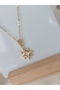 North Star Zircon Stone Steel Necklace - 5