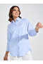 Oversized Basic Shirt with Button Placket - 3