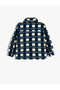 Plush Shirt Jacket Long Sleeve Flap Pocket Detailed - 4