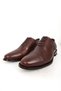 Men's Leather Sole Laced Classic Shoes Genuine Leather Dnc 368 Tan - 5