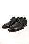 Leather Sole Lace-Up Embroidered Classic Shoe Genuine Leather DNC 804 Black - 5