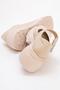 Women's velcro daily shoes beige patent leather - 4
