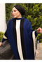 Bat Sleeve Knitwear Tesetur Dress - Navy Blue - Sahra Boutique - 5