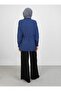 Zippered Cotton Aerobin Tunic - Navy Blue - Refka - 3