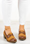 Mellody Tan Genuine Leather Daily Heeled Shoes - 3